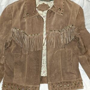 Wilsons Suede Fringe Jacket